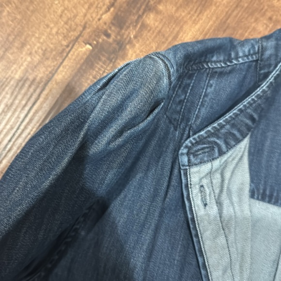 Frame puff sleeve denim blouse - Picture 3 of 4